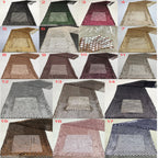 Honeycomb Mesh with 12mm Sequin Embroidery — fabric photo 3