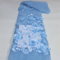 3D Floral Sequin Beaded Lace for Dressmaking — fabric photo 5