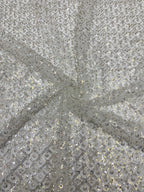 Mini Diamond Bead & Crystal Sequin Fabric — fabric photo 4