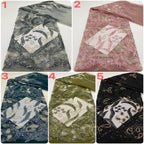 Heavy Paisley Sequin & Bugle-Bead Embroidered Bridal Fabric