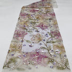 Sheer Base Rope Bead & Sequin Fabric — fabric photo 3