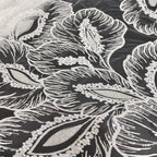 Milk-Silk Bead and Sequin Embroidered Bridal Fabric — fabric photo 3