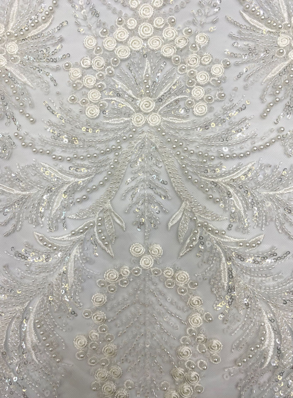 Botanical Bead Sequin Fabric for Wedding Dresses — fabric photo 5