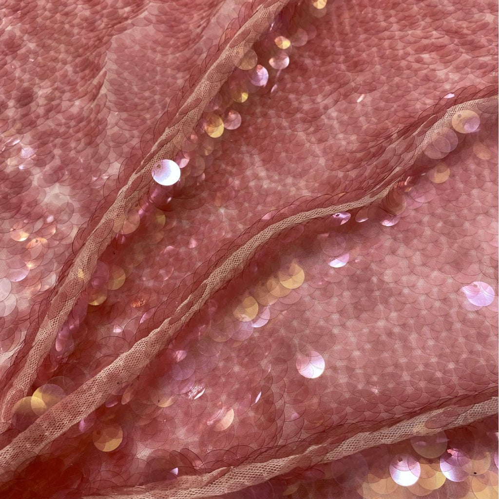 Dense 12 mm Sequin Embroidered Bridal Fabric