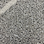Lace-Base Raised Bead and Sequin Embroidered Fabric — fabric photo 5