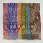 Printed Ribbon Bugle Bead Sequin Embroidery Fabric — fabric photo 4