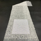 Lace-Base Raised Bead and Sequin Bridal Fabric — fabric photo 2