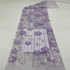 Sequin & Bubble-Bead Embroidered Bridal Fabric – Design 91903