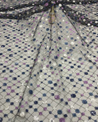 Embroidered Mesh with 3/5 mm Sequins — fabric photo 2