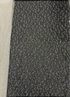 2/4 mm Crystal-Look Sequin & Silver-Bead Embroidered Bridal Fabric – Design 45311 — fabric photo 2