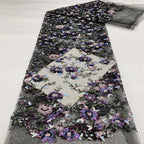 Multicolor 2–5mm Sequin Embroidered Fabric — fabric photo 3