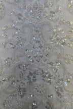 Ornamental Foam Bead & 3/5mm Sequin Fabric — fabric photo 5