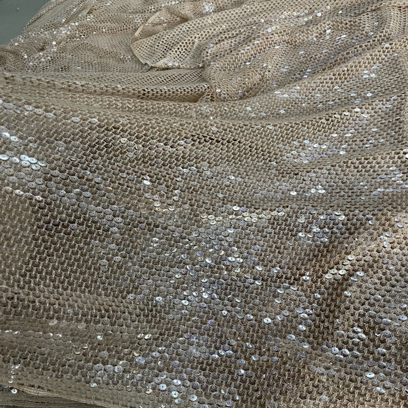 Water-Soluble Embroidery with 7mm Sequins — fabric photo 3