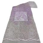 Ribbon Foam Bead Silver Sequin Bridal Fabric — fabric photo 5