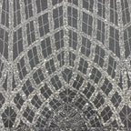 Bead & Sequin Embroidered Mesh for Bridalwear — fabric photo 3