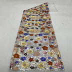 Multicolor Sequin Embroidered Bridal Fabric – Design 75487