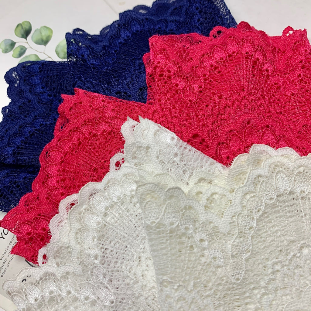 Double-Scallop Nylon Lace Trim — fabric photo 4