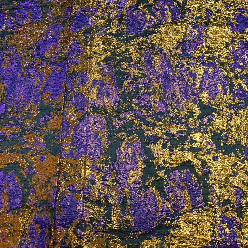 Double-Sided Metallic Jacquard Brocade Organza