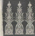 Sequin & Bubble-Bead Embroidered Bridal Fabric – Design 95295 — fabric photo 6