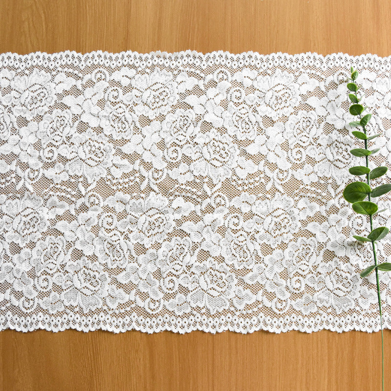 Large Floral Lace Trim 30 cm — fabric photo 2