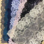 Large Floral Corded Lace Trim 25 cm