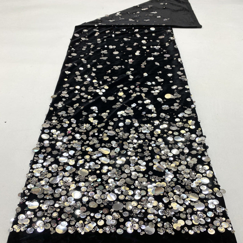 Gradient Fleece Bead Multisize Sequin Fabric — fabric photo 3