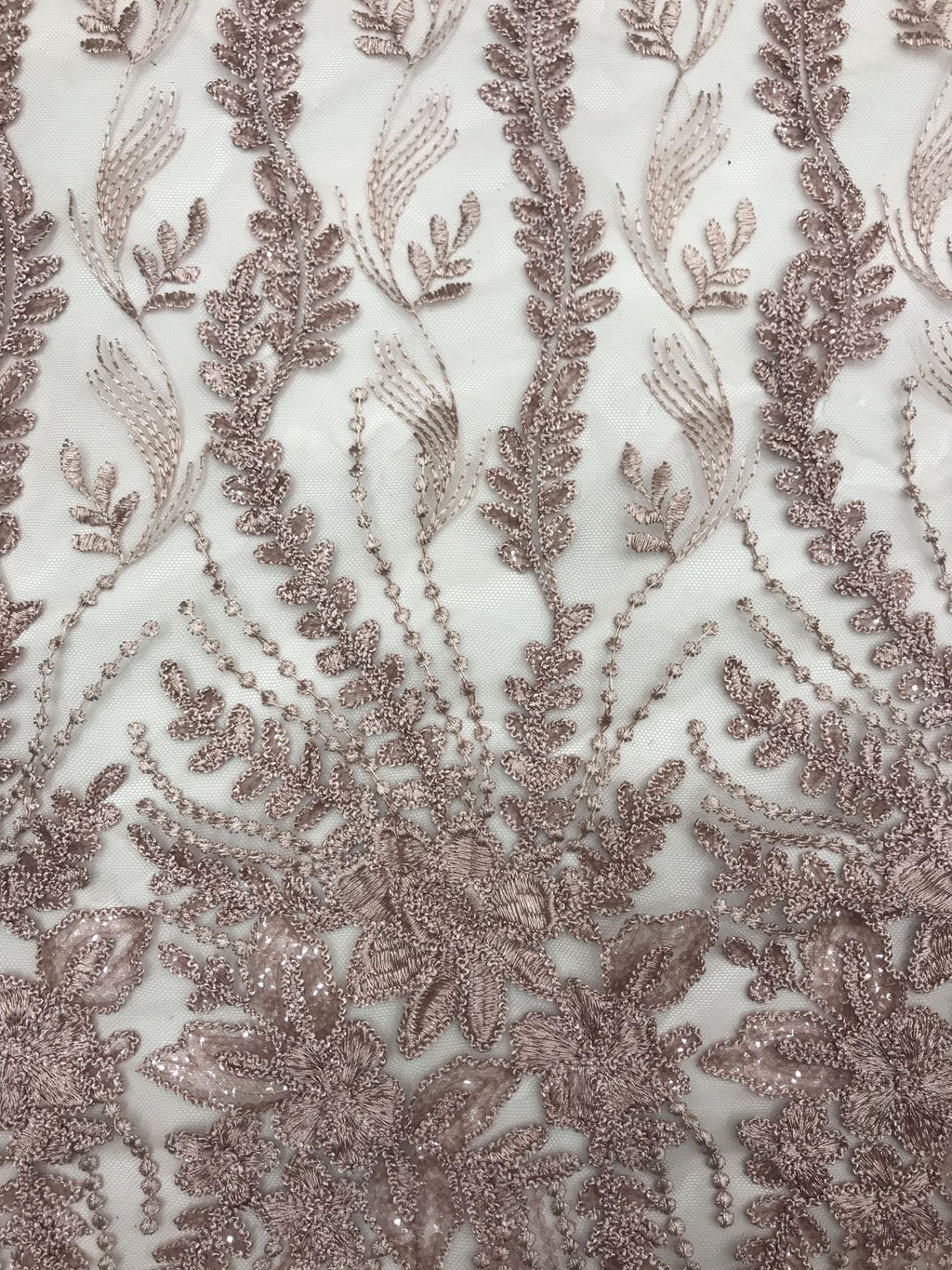 Cordwork & Sequin Embroidered Mesh for Eveningwear — fabric photo 4