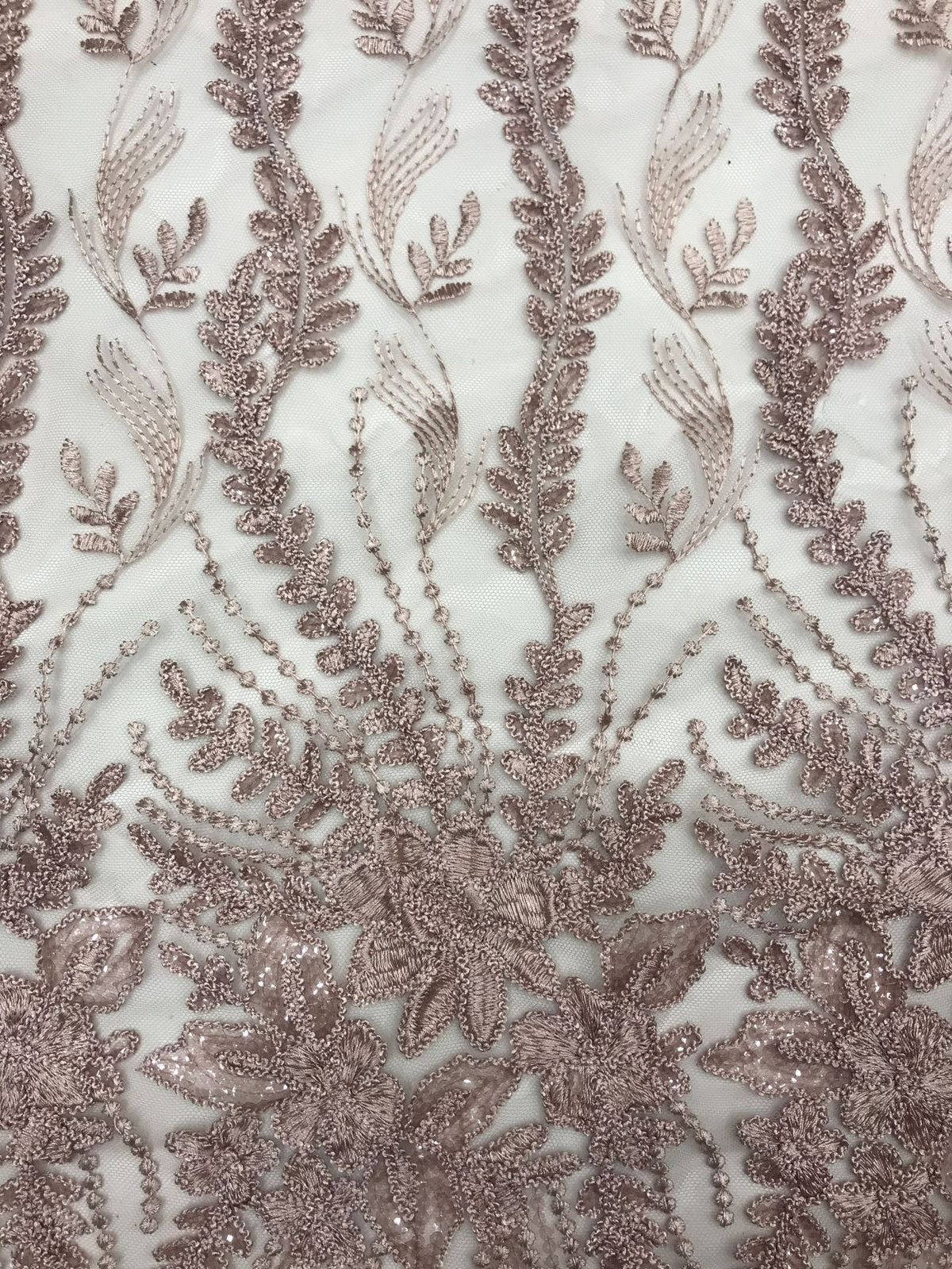 Cordwork & Sequin Embroidered Mesh for Eveningwear — fabric photo 4