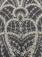 Heavy Bead Foam Sequin Embroidered Fabric — fabric photo 3