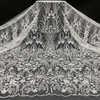 Sequin & Bubble-Bead Embroidered Bridal Fabric – Design 82559
