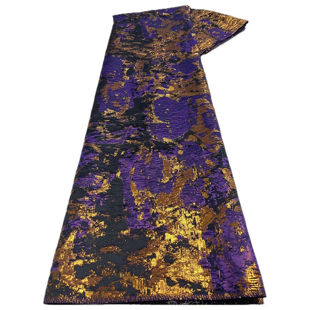 Double-Sided Metallic Jacquard Brocade Organza — fabric photo 4