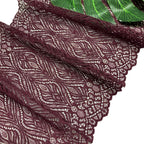 Leaf Stretch Nylon-Spandex Lace Trim 18 cm — fabric photo 4