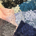 Large Floral Corded Lace Trim 25 cm — fabric photo 3
