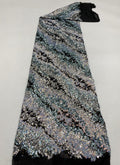 Twill-Effect Colorful Sequin Stretch Mesh — fabric photo 6