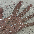 Floral Bead & Oversized Foam Sequin Fabric — fabric photo 5