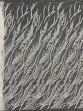 Bead & 3/4mm Sequin Embroidered Wedding Fabric — fabric photo 6