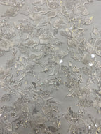 Thread Bead & 3/7mm Sequin Wedding Fabric — fabric photo 5