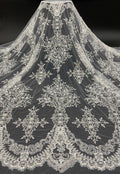 Bugle Bead & 3/7mm Sequin Evening Gown Fabric — fabric photo 6