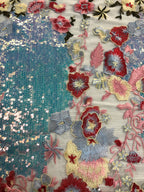 Embroidered Tulle Mesh Fabric – Design 35871 — fabric photo 4