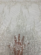 Geometric Foam Bead & 3/7mm Sequin Fabric — fabric photo 4