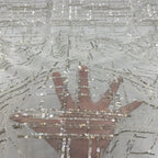 Grid Base 3mm Laminated Sequin Fabric — fabric photo 2