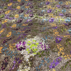 Floral Multicolor 3mm Sequin Embroidery Fabric — fabric photo 3