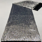 Heavy 3/5 mm Sequin Embroidered Stretch Mesh Fabric — fabric photo 2
