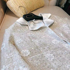 Coarse-Woven Laser Floral Bead & Crystal Sequin Fabric