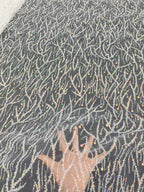 Sequin Embroidered Bridal Fabric – Design 23039 — fabric photo 4