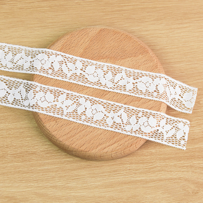 Floral Double-Scallop Nylon Lace Trim 2.6 cm