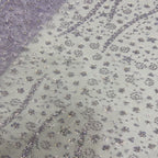 Leaf Bugle Bead and 3/5mm Sequin Embroidered Fabric — fabric photo 2