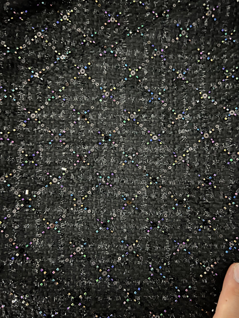 Sequin Embroidered Bridal Fabric – Design 83487 — fabric photo 5