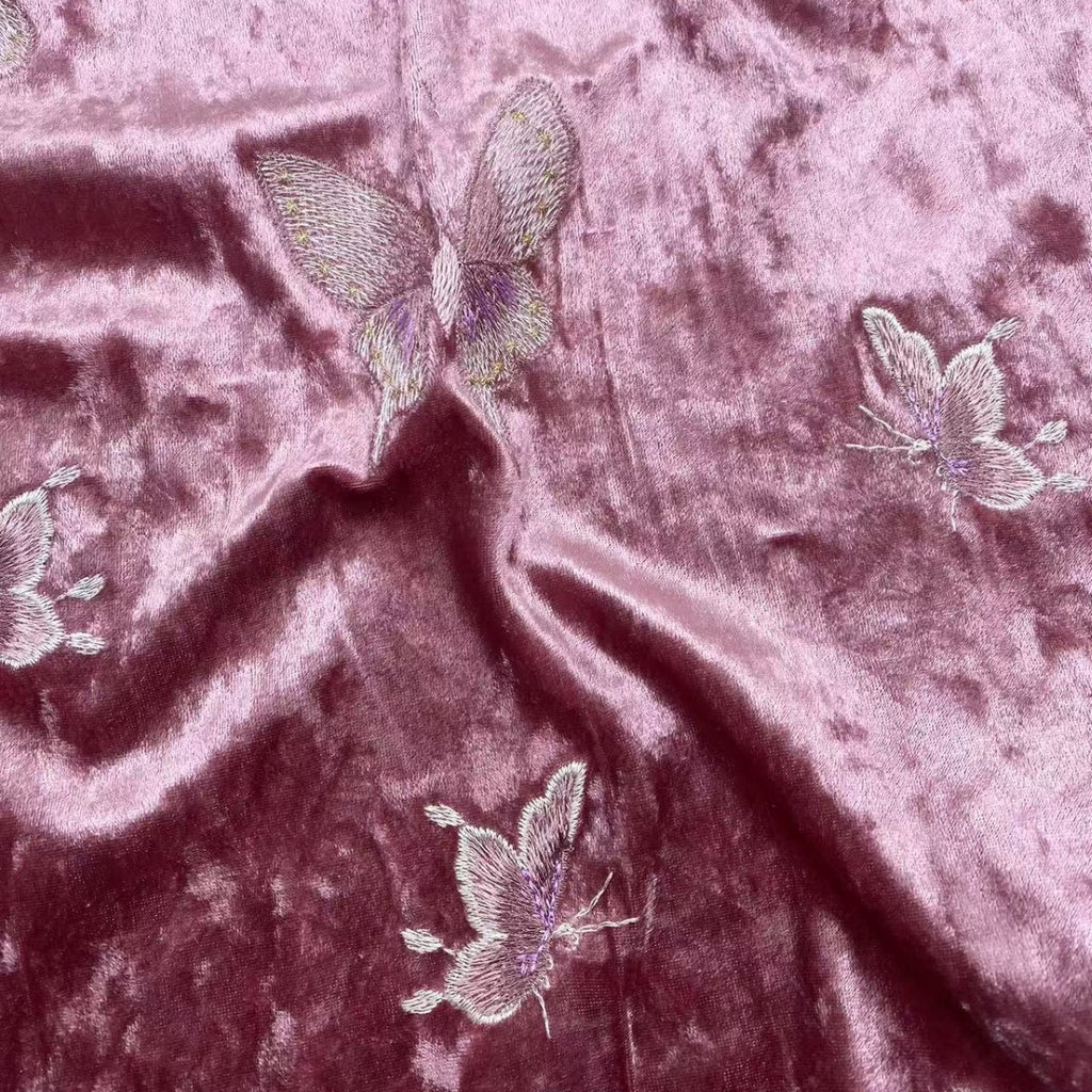 Mariposas coloridas bordadas en 3D: elegantes para vestidos y trajes de noche