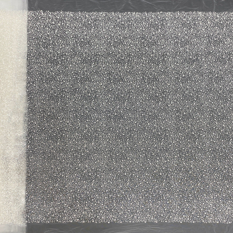 Floral Seed Bead & Foam Bead Embroidery Fabric — fabric photo 3
